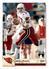 1992 Upper Deck Ricky Proehl #577 Phoenix Cardinals