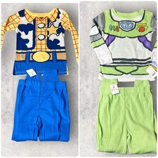 New Disney Pixar Toy Story Pajamas Set Boys 4T Woody Buzz Lightyear Snug Fit