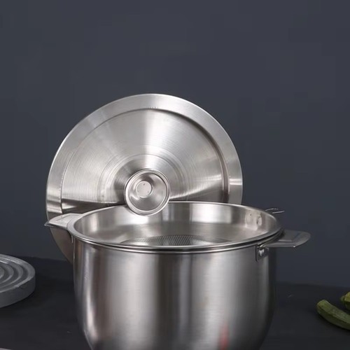 General Cooking Pot Cover Silver Pan Lid Stainless Steel Wok Lid Restaurant - Picture 12 of 19