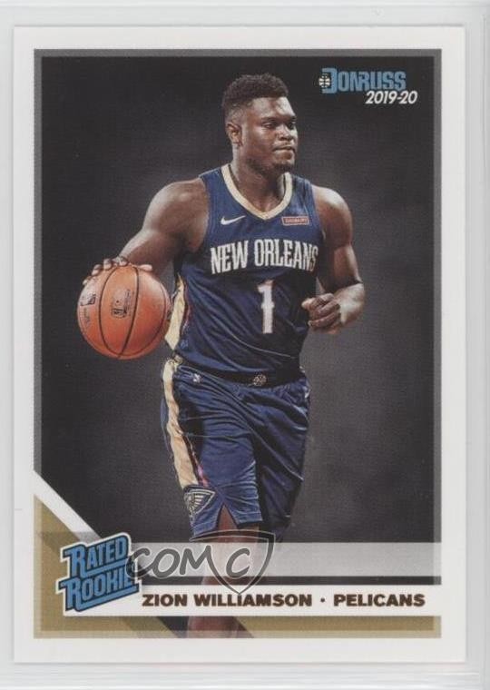 2019-20 Panini Donruss Rated Rookie Zion Williamson #201 Rookie RC 0e3