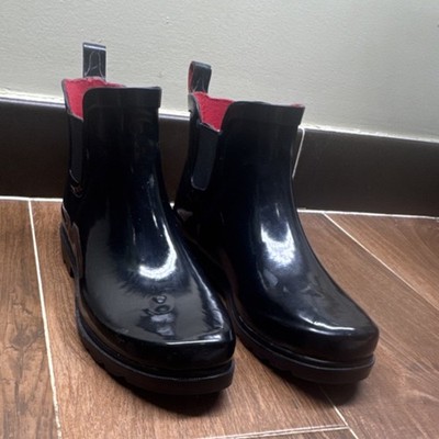 Capelli New York Women's Ankle Black Waterproof Rain Boots RBT-5066 US 9
