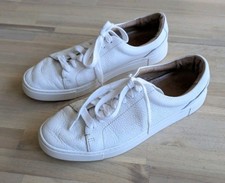 Frye Ivy Court White Leather Low Lace Sneakers Women's Size 9