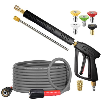 #ad Pressure Washer Gun and Hose 25 FT Flexible Hose with Stainless Steel Extens... $104.85