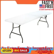 [HOT SALE] Cosco 8 Foot Centerfold Folding Table, White, Shipping In USA NEW