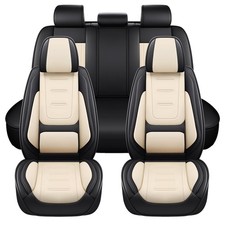 Car Seat Covers For Jeep Wrangler Leather Front Rear 5-seat Full Set Cushion Pad