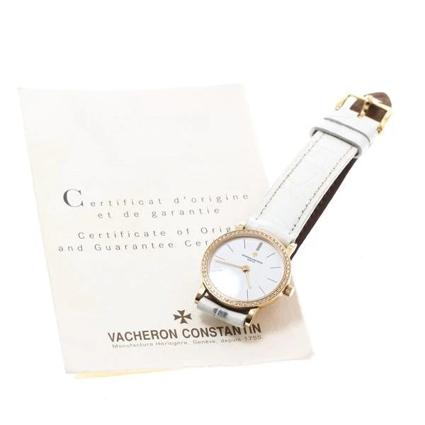 Vacheron Constantin — Vacheron Constantin 25593/000R 23mm RG White Dial Quartz Watch #C16414