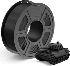 PLA 3D Printer Filament, Filament 1.75mm, Neatly 1KG, 1000g Pla Black 