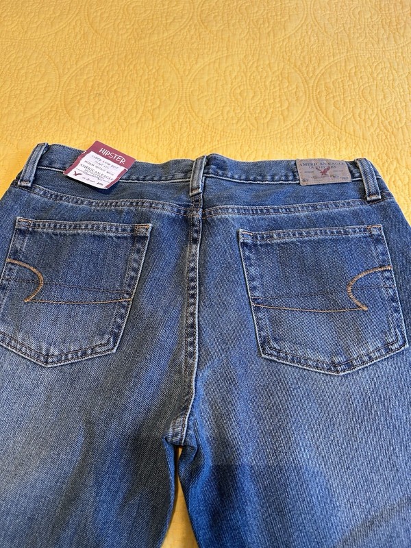 American Eagle Outfitters Women's Size 8 Jeans Super Low Rise Flare Leg