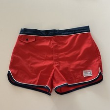 60&rsquo;s Vintage Catalina Men's 38 Red Swim Shorts Made In California USA