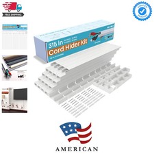 Cord Hider with Self-Adhesive Tape - Perfect for Hiding TV  Electrical Cords