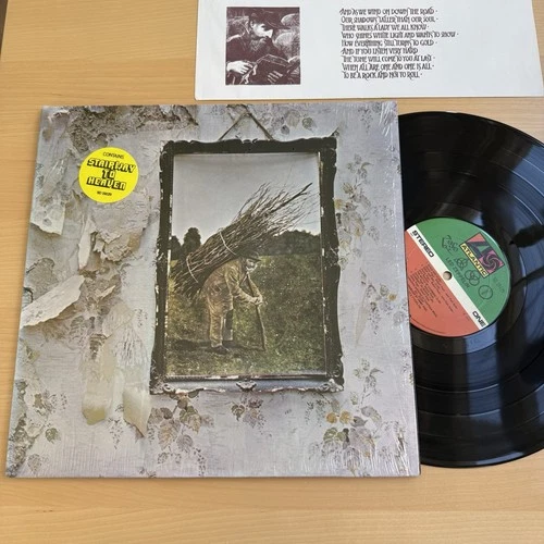 1970s Led Zeppelin Vinyl LP In Shrink + Hype Sticker Complete W/OG Sleeve EX