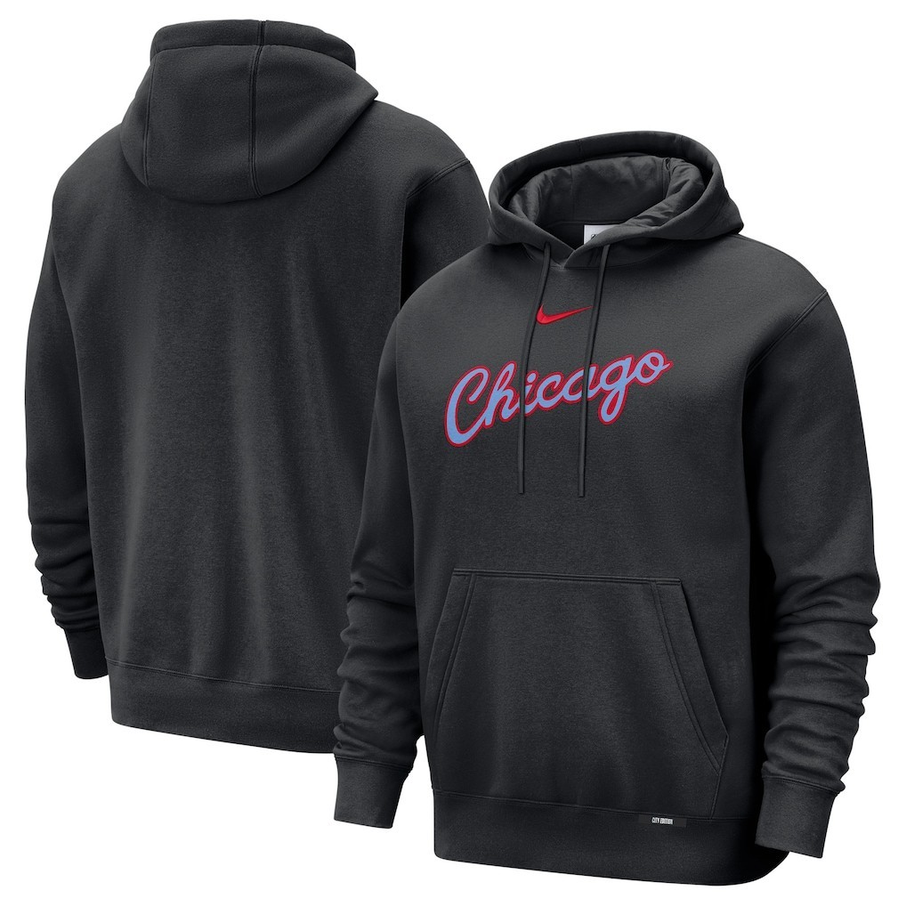 Chicago Bulls Nike 2025/26 City Edition Essential Logo Remix Hoodie Windy City