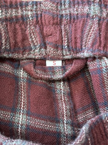 Brooks Brothers Pajamas Cotton Flannel Size Small Burgundy Red Plaid - Picture 6 of 15