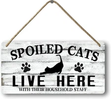 Cat Wall Decor For Lovers Hanging Wood Home Fall Wooden 008 