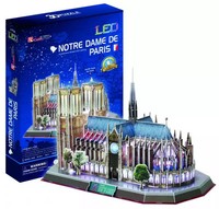 Puzzle 3D Led. Katedra Notre Dame Cubicfun
