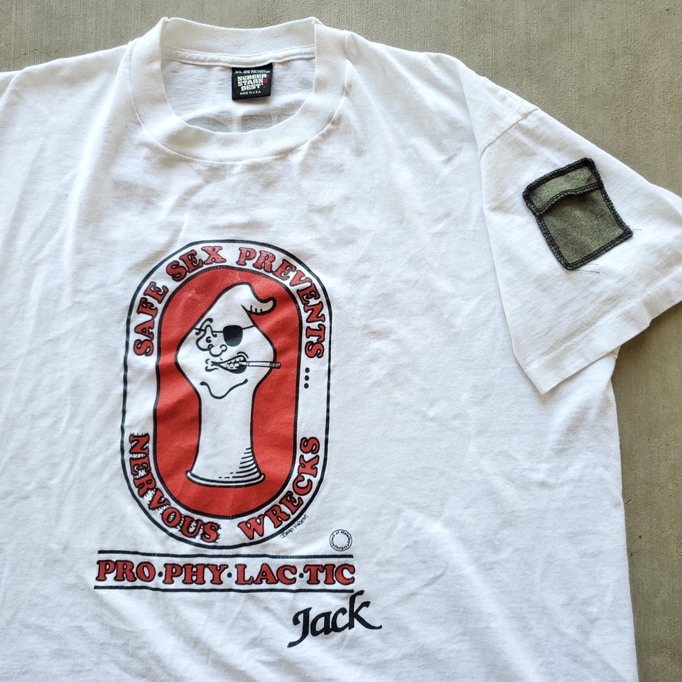 Sexo Seguro Años 90 Prevenir Naufragios Nerviosos Raro Arte De Colección Solo Usarlo Parodia XL Foto 2 de 4