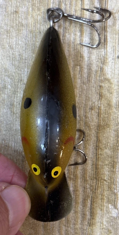 Vintage Cotton Cordell Big O Black Back 8000 Series 3" Body Fishing Lure - Image 3 of 4