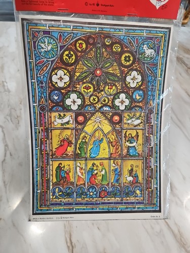 Stuttgart-Rohr Western Germany Christmas Advent Calendar Child With Angels NOS - Picture 3 of 4