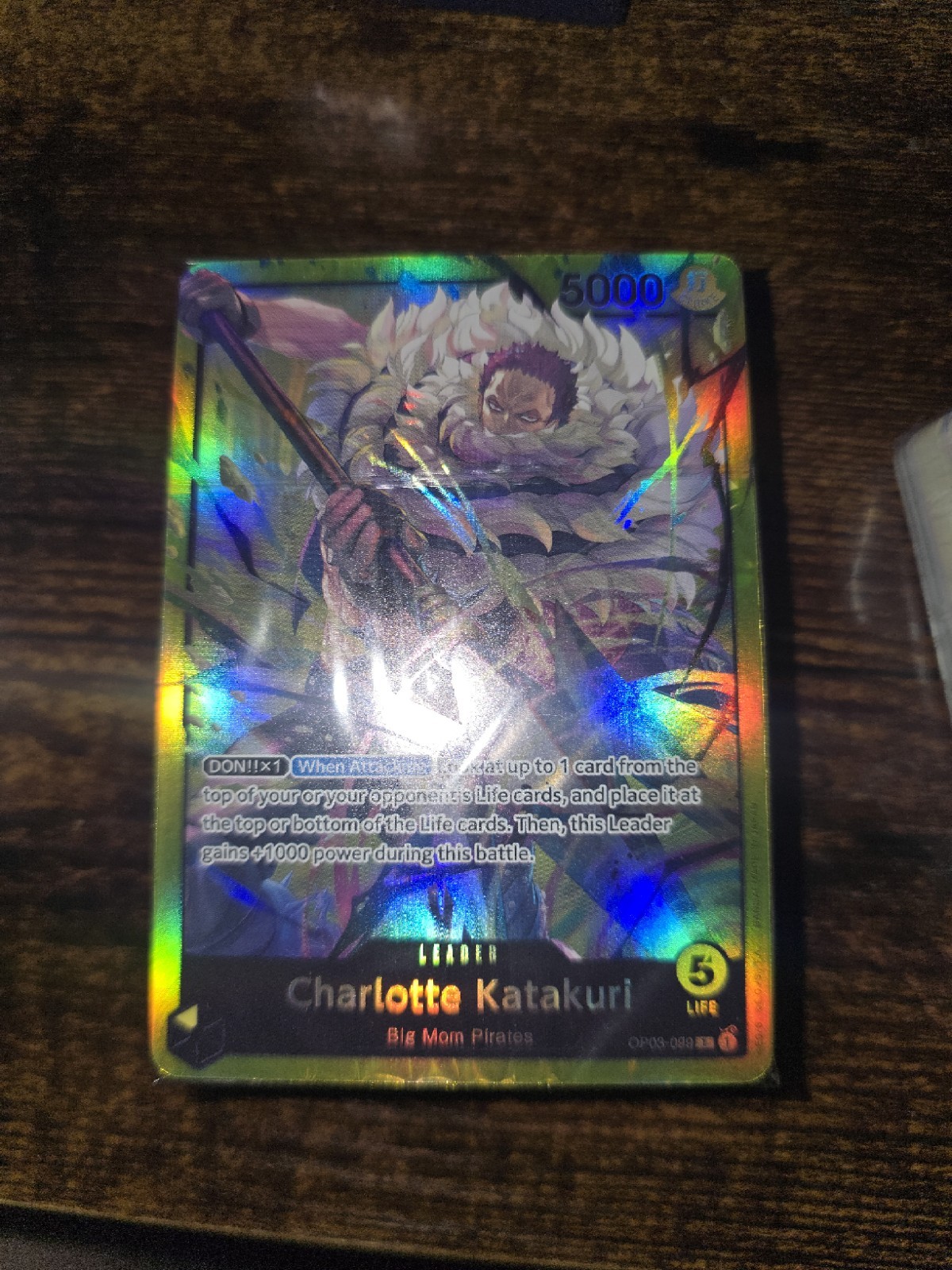 Charlotte Katakuri OP03-099 Starter Deck 20: YELLOW One Piece English No Pack