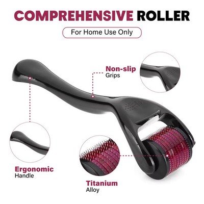 Titanium Derma Roller 540 Needles Hair Growth Tool 0.3mm