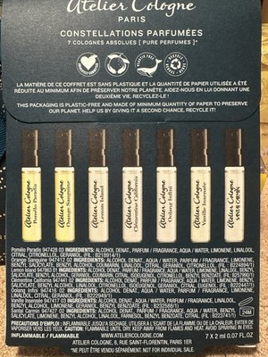 Atelier Cologne Paris Perfume Constellations ~ 7 Colognes Absolues/pure Perfumes
