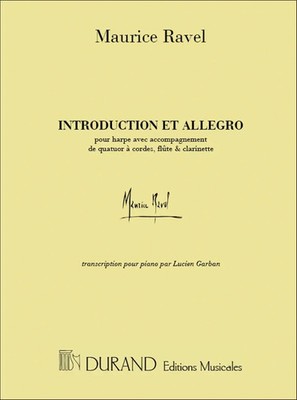 Maurice Ravel | Introduction Et Allegro Piano (Garban) | Partitur
