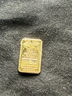 Vintage 22k Gold Bar International Monetary Mint * Eagle * 1/200th oz * Rare