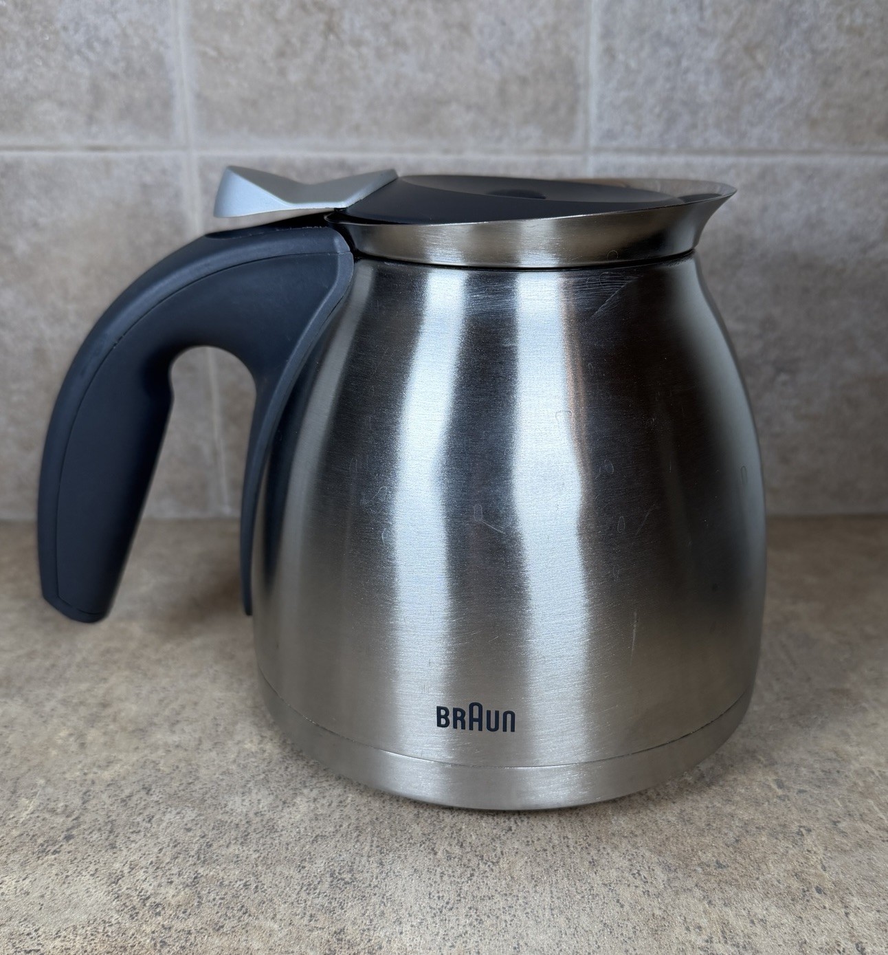 Braun KF600 Replacement Stainless Steel Thermal Coffee Carafe 10 cups *READ