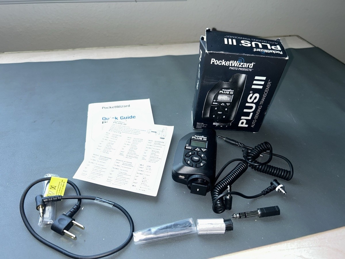 Nice!] Pocket Wizard Plus III Transceiver Black , Video, Digital