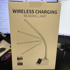 LED Desk Lamp with Wireless Charger Dimmable Eye-Caring Office Table Lamps Light