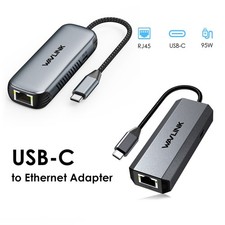 2.5G/5G 95W PD USB-C Ethernet Adapter 10/100/1000Mbps iPhone 17/Mac/Win/Linux