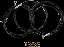 LA Front Brake Line Kit 15-17 Ape Hangers Electra Glide Ultra Classic Low 15-16