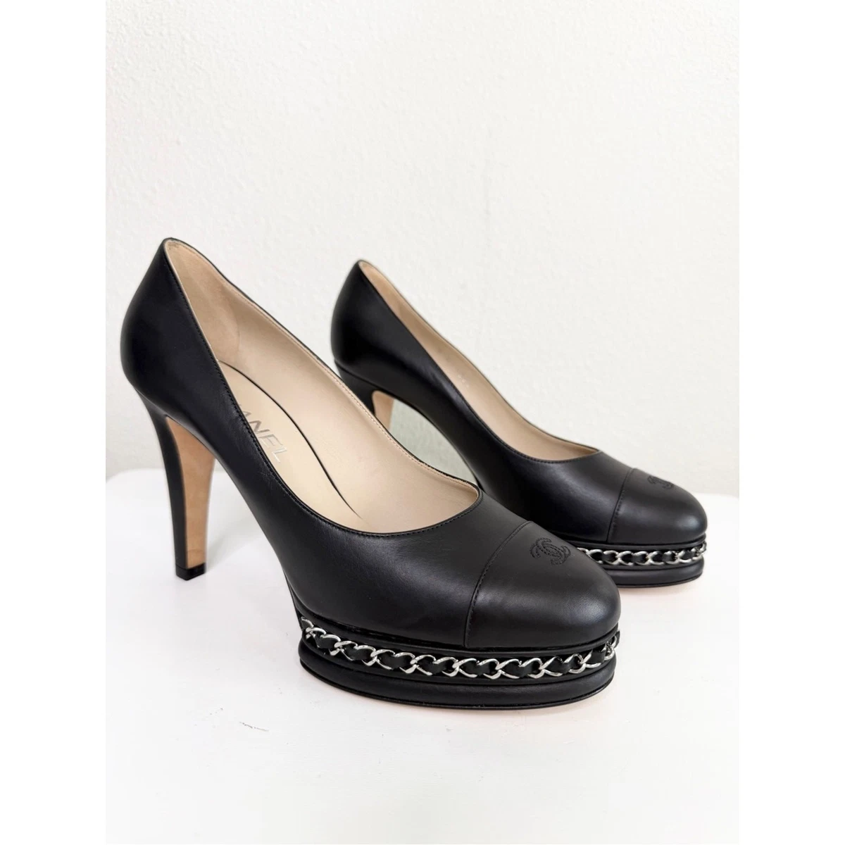CHANEL Silver Heels for Women for sale | eBay