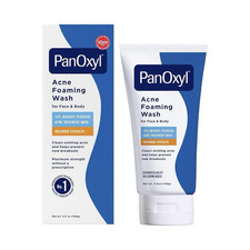 PanOxyl Foaming Wash Benzoyl Peroxide Maximum Strength Face Body 5.5 oz