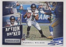 2018 Panini Rookies & Stars Action Packed True Blue 34/49 Russell Wilson lt0