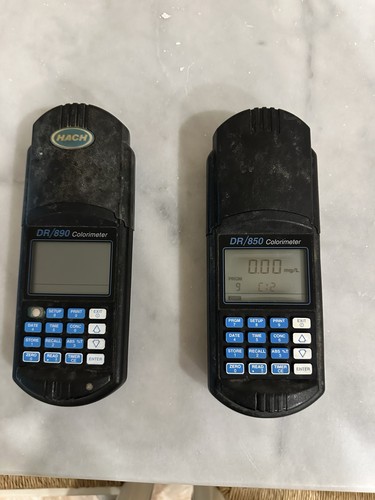 Hach DR/850 & DR/890 Colorimeter Lot – Water Testing Meters – Working/one Parts