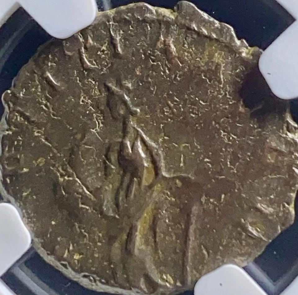 Moneda romana antigua Emperador Tetricus 271-274AD doble denario clasificación NGC Ch XF Foto 4 de 4