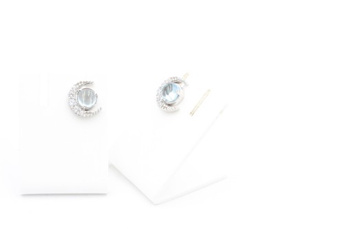 Noble 1,10 Quilates Topacio Azul Mondohrstecker 925 Plata Claro Gema Superior - Imagen 10 de 11