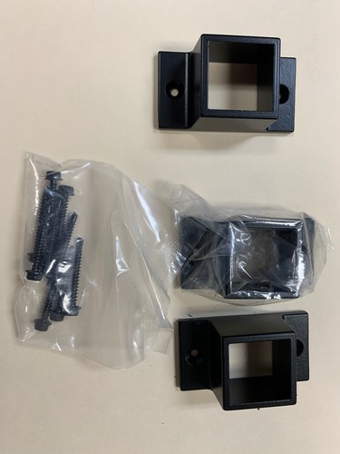 NUOVO 3-Pack 5/8” Kit Staffe Montaggio a Parete Recinzione Alluminio Nero 5/8 Pollici Sigillato Pkg - Foto 2 di 2
