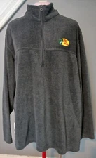 Bass Pro Shop Men's Fleece Jacket  - 1/4 Zip Dark Gray Size XL Preowned