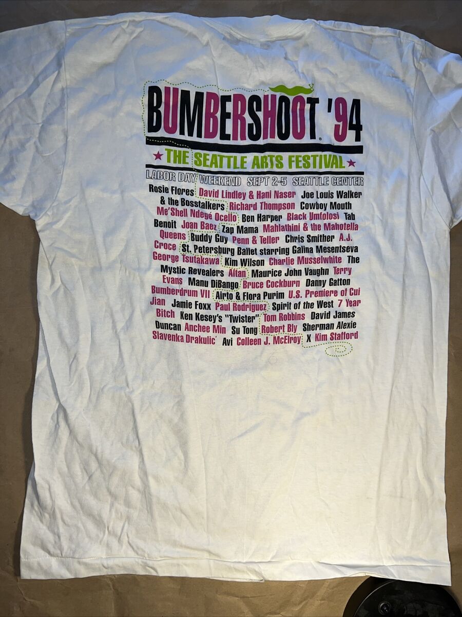 90s Bumbershoot Festival Tシャツ Mサイズ Vintage 90s Bumbershoot Festival 1993 Comic Style T-shirt