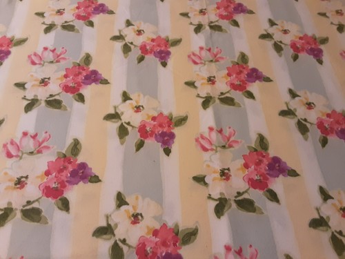 Mill Creek Home Decor Fabric Stripes and Floral 1-3/4 Yds x 55"