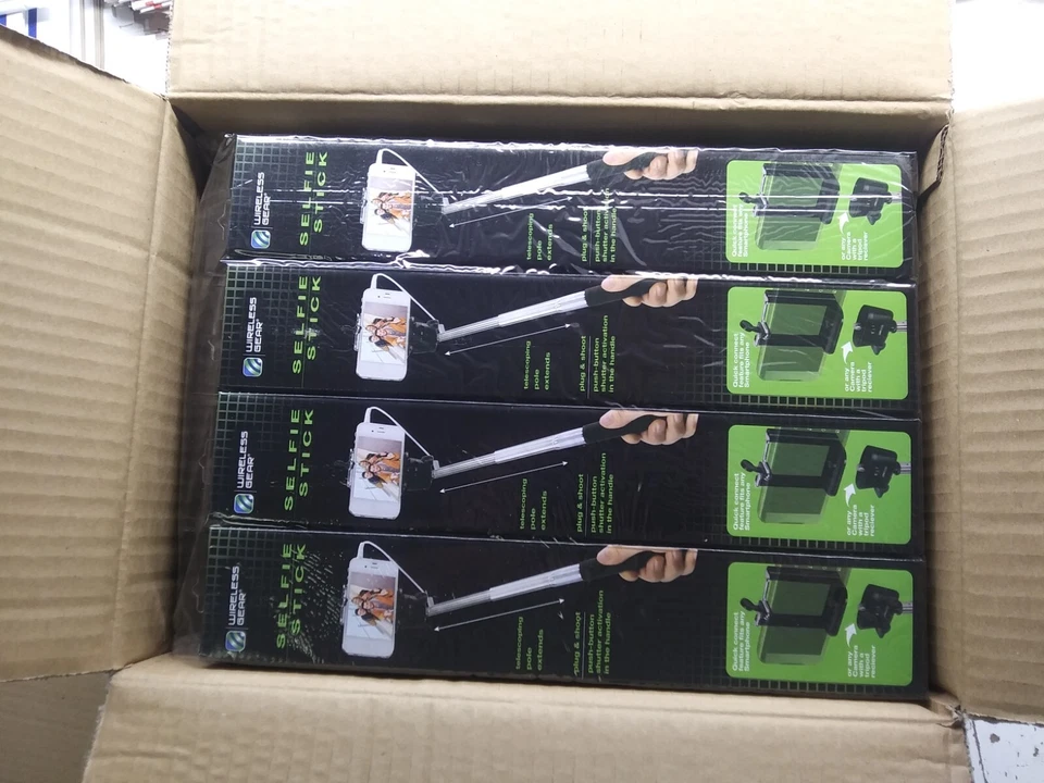 24-PACK Selfie Stick Extendable Handheld Monopod Camera Pole iPhone Samsung LG - Image 3 of 4