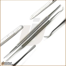 Ingrown Toe Nail Lifter and Black File Double Ended Podiatry Surgical Instrument