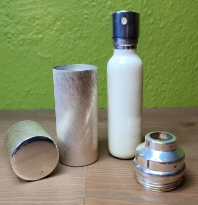 Vtg White Gold By Beauty Counselor Spray Glass Recharge Bottle 1 Oz NO PERFUME