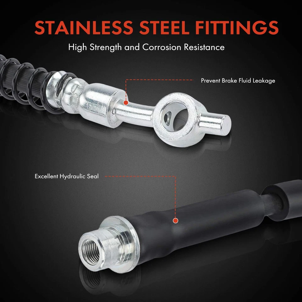 Manguera hidráulica de freno para Land Rover LR4 2010-2016 LR3 2005-2009 parte delantera izquierda Foto 4 de 4