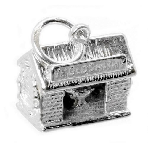 STERLING SILVER MOVING BLACKSMITH CHARM - Picture 2 of 6