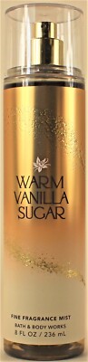 Bath & Body Works WARM VANILLA SUGAR Fine Fragrance Body Mist Spray 8Oz