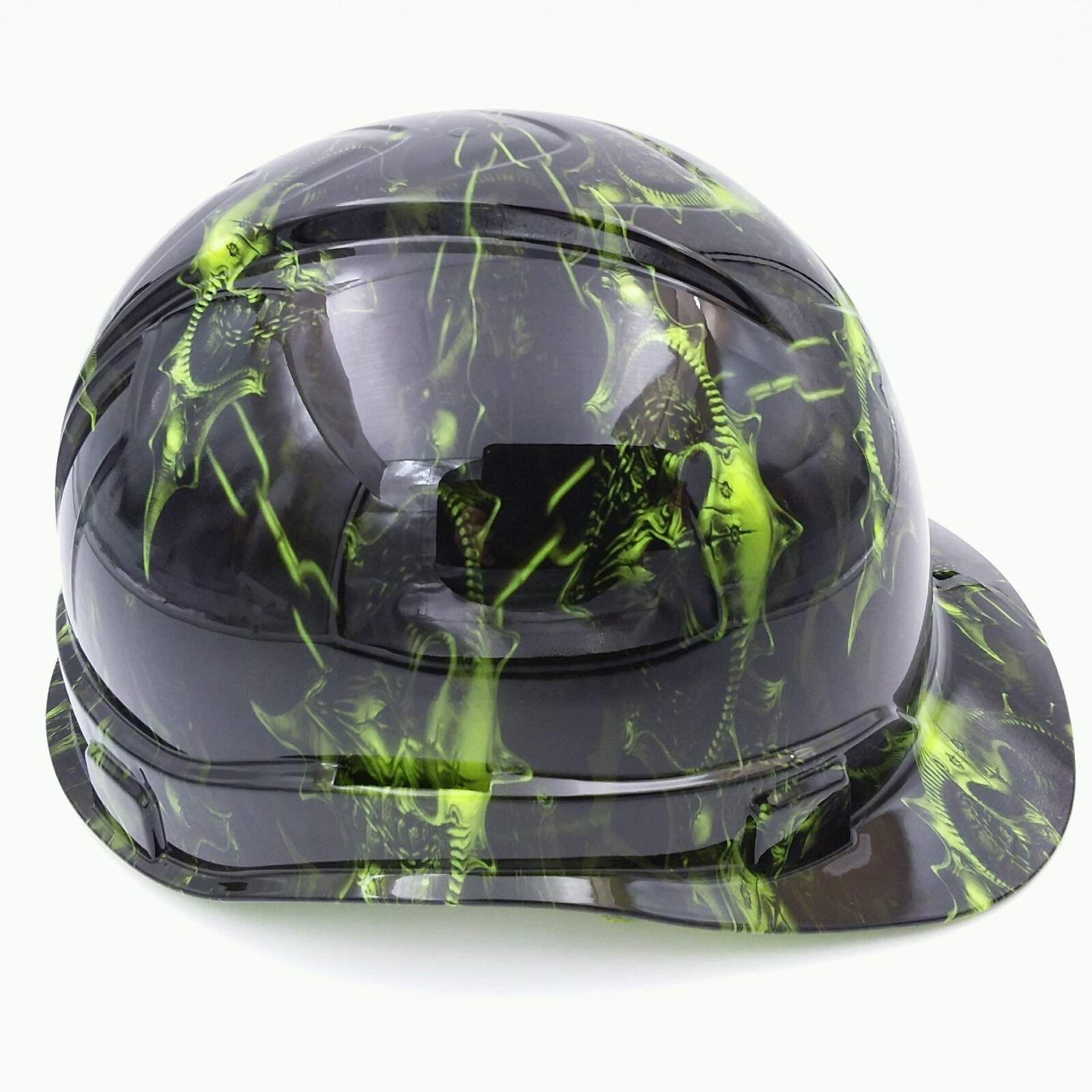 Custom Hydro-Dipped Hard Hat - OSHA Approved With Hell Raiser 312390 - Foto 2