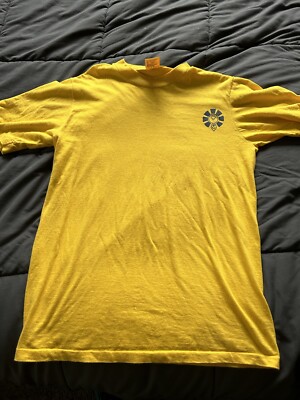 B.E.N.J.O Spells Relief Circa 79 Vintage Golden Hi Cru By Stedman Large Shirt US